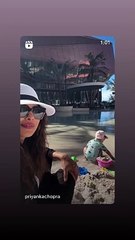 Priyanka Chopra Jonas com a filha Malti