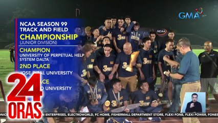 Jose Rizal University, champion sa NCAA Season 99 Track and Field Senior Division | 24 Oras