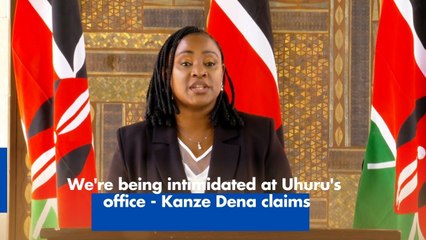 We're being intimidated at Uhuru's office - Kanze Dena claims