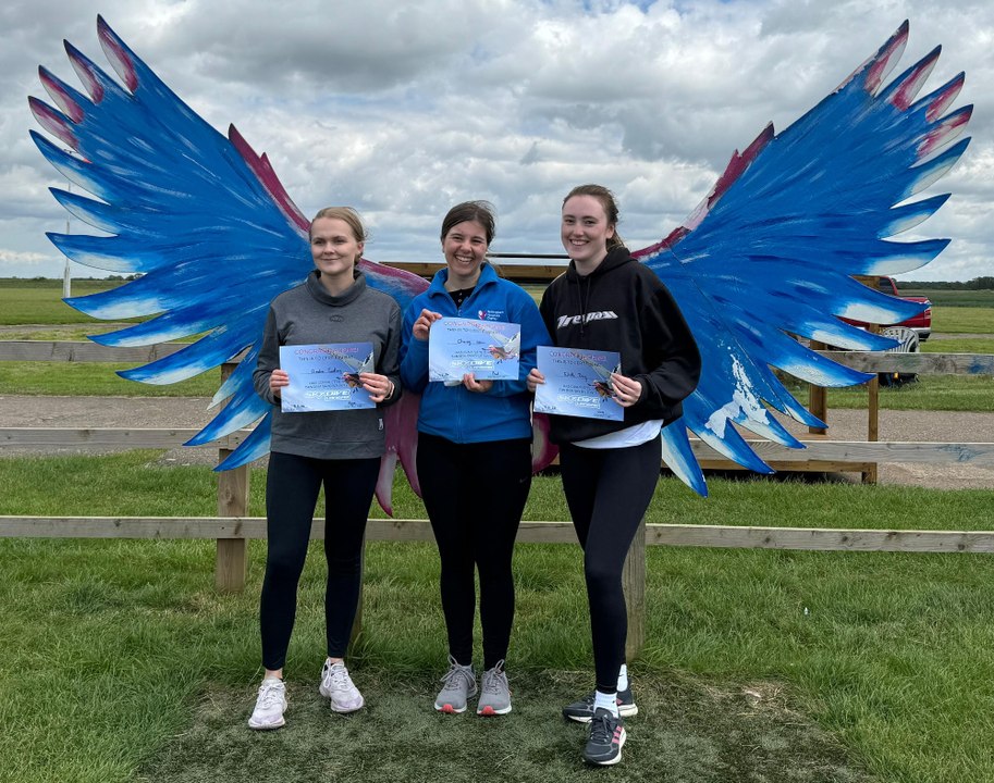 Charity Stow completes a charity skydive