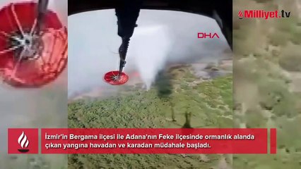 İki kentte orman yangını! Ekipler müdahaleye başladı