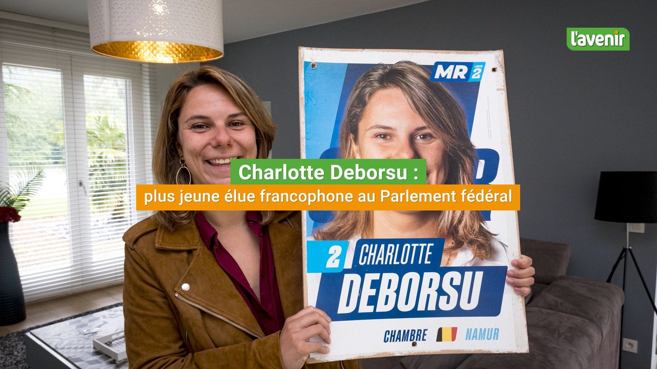 Charlotte Deborsu plus jeune élue francophone à la Chambre