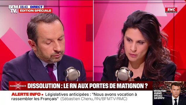 Sébastien Chenu était l'invité d'Apolline de Malherbe ce lundi 10 juin 2024 sur BFMTV et RMC.