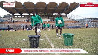 Éliminatoires Mondial 2026 4è journée - séance de récupération des joueurs Ivoiriens