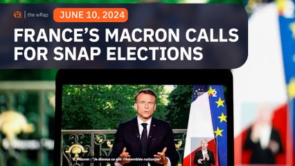 Macron calls shock French elections after far-right rout