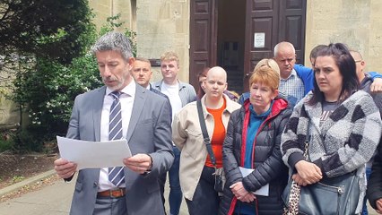 Detective Inspector Alan Stacey read out a statement on behalf of Mr Hopkins family.