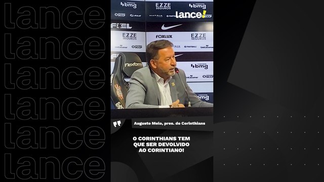 Presidente do Corinthians fala em coletiva O Corinthians tem que ser devolvido ao corintiano