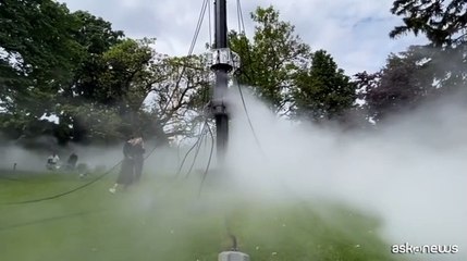 La nebbia dell'impermanenza di Fujiko Nakaya a Basilea