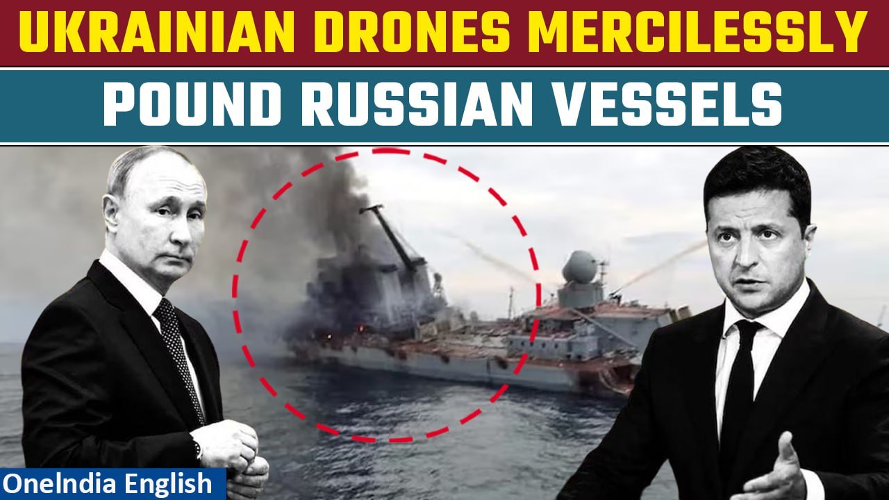 Major Blow To Putin: Sea of Azov On Fire As Ukrainian Drones Target Russian Vessels