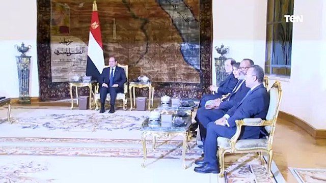 الرئيس عبد الفتاح السيسي يستقبل وزير الخارجية الأمريكي ويجتمع برئيس مجلس الوزراء