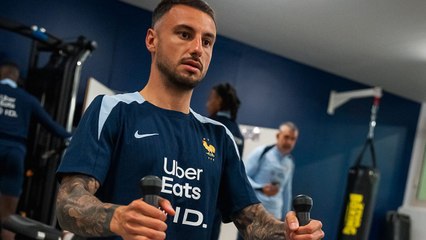 Séance de renforcement pour les Bleus