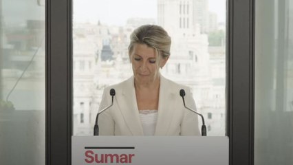 La comparecencia íntegra de Yolanda Díaz en la que anuncia que deja la dirección de Sumar