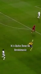 Excited reaction to Ibrahimovic's impressive performance.