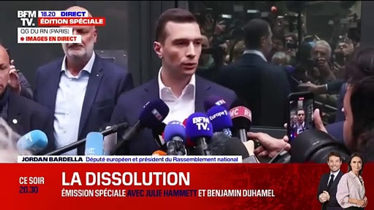 Jordan Bardella : "A la différence d'Eric Zemmour, Marion Maréchal a eu une démarche constructive et j'ai voulu la voir et discuter" - "Nous avons des contacts avec des cadres des Républicains"
