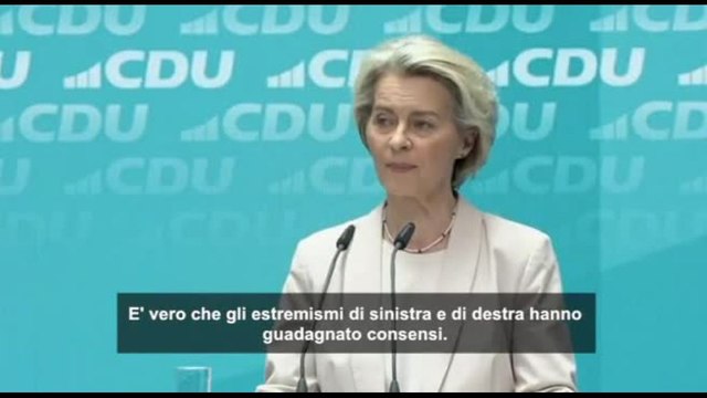 Europee, von der Leyen: parleremo a S&D e liberali