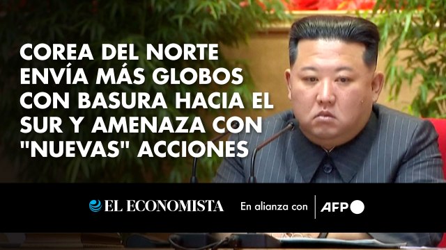 Corea del Norte envía más globos con basura hacia el Sur y amenaza con nuevas acciones