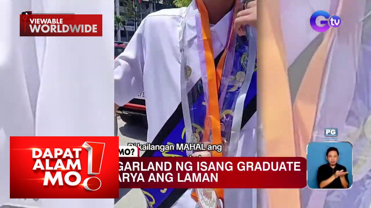 Money garland ng isang graduate, puro barya ang laman | Dapat Alam Mo!