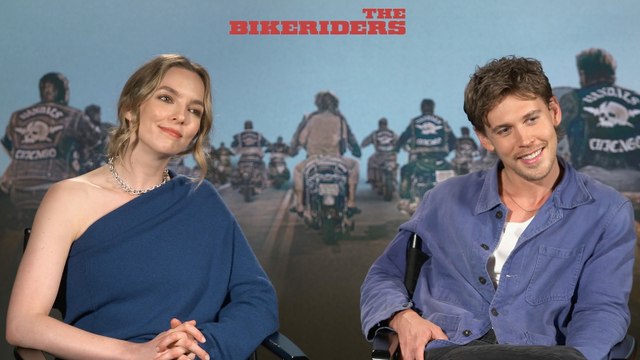 Austin Butler & Jodie Comer Talk Getting Into Character for 1960s-Set 'The Bikeriders' | THR News Video