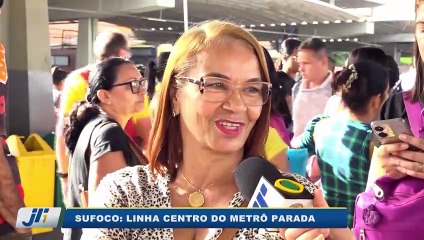 Sufoco: Linha Centro do metrô parada
