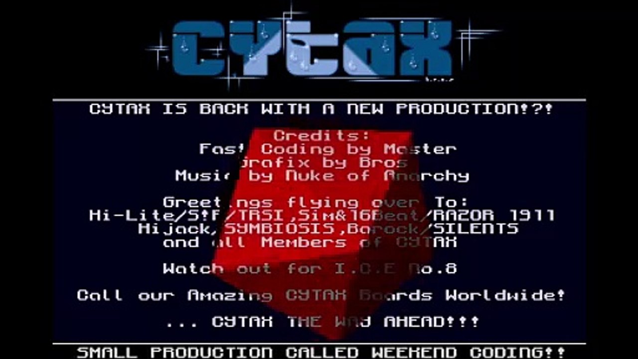 Amiga Demo - Weekend Coding by Cytax