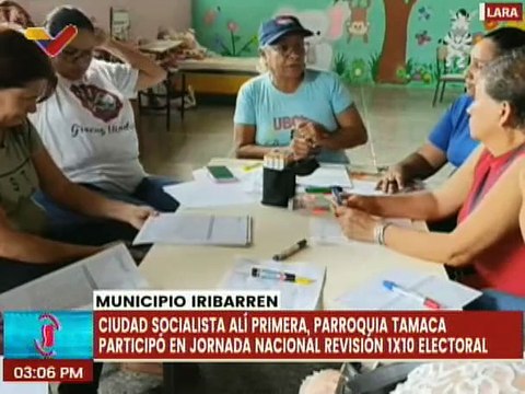 Lara | Ciudadanos del mcpio. Iribarren participan en la jornada de verificación del 1X10 electoral