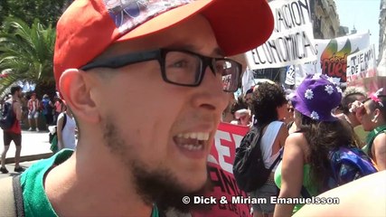 LGTBIQ reclamaron sus derechos durante el paro nacional en argentina