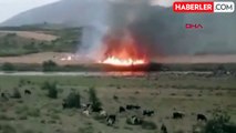 Siirt'te Yıldırım Düşmesi Sonucu Çıkan Yangında 40 Dönüm Buğday Ekili Arazi Zarar Gördü
