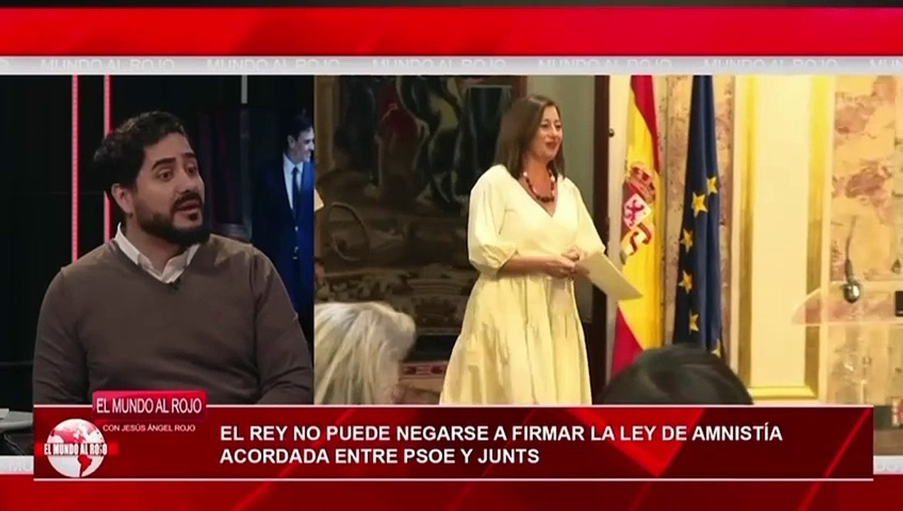 Alvise critica al Rey por firmar la Ley de amnistía.