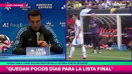Scaloni reveló cuando entregará la nómina de los convocados a la Copa América