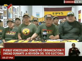 Caracas | UPV felicita la participación del pueblo en la jornada de revisión del 1X10 electoral