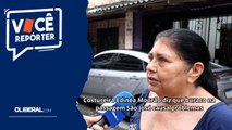 Costureira Edinéa Mourão diz que buraco na passagem São José causa problemas