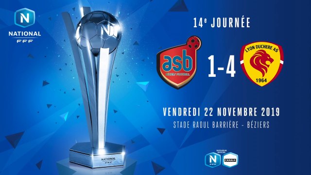 J14 I AS Béziers - Lyon Duchère AS (1-4)