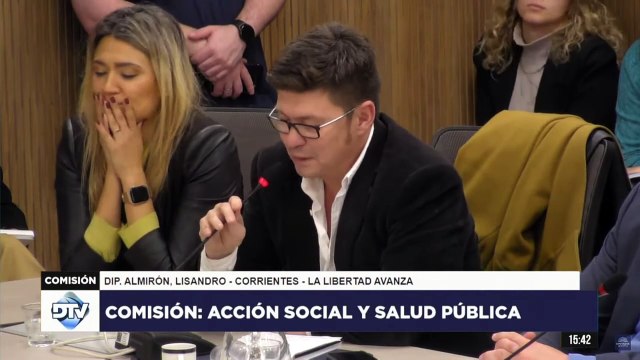 EL DIPUTADO LIBERTARIO ALMIRÓN DESATÓ UN ESCÁNDALO EN UNA REUNIÓN DE COMISIÓN