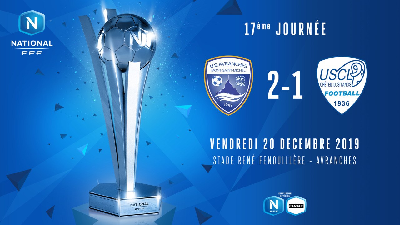 J17 | US Avranches MSM - US Créteil Lusitanos (2-1)