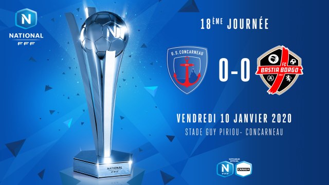 J18 | US Concarneau - FC Bastia-Borgo (0-0)
