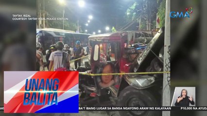 19, sugatan matapos sumalpok sa poste ang isang pampasaherong jeep | Unang Balita