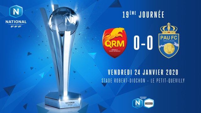 J19 | Quevilly Rouen Métropole - Pau FC (0-0)