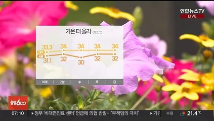 [날씨] 오늘 서울 31도·대구 34도…주 중반 더 더워져