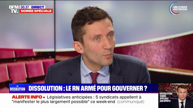 Julien Sanchez (RN): Quand on est capable d'aligner 577 candidats aux élections législatives, évidemment qu'il y a des gens qui peuvent être ministres