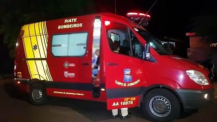 Homem é socorrido pelos Bombeiros após se engasgar com pedaço de carne