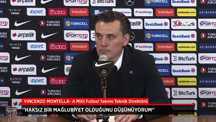 Vincenzo Montella: Haksız bir mağlubiyet olduğunu düşünüyorum
