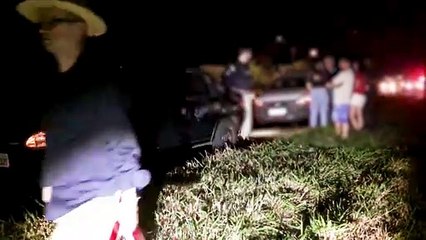 Homem fica ferido em engavetamento na BR-467