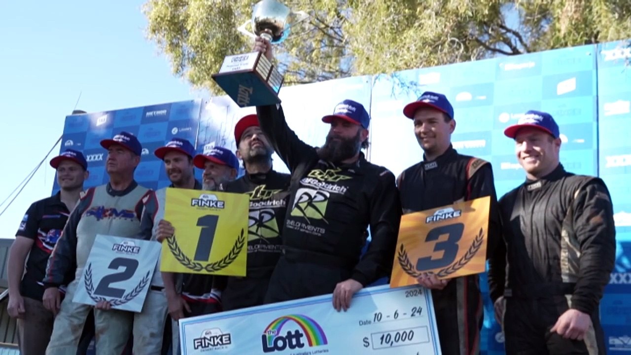 David Walsh and Beau Robinson crowned winners at 2024 Finke Desert Race