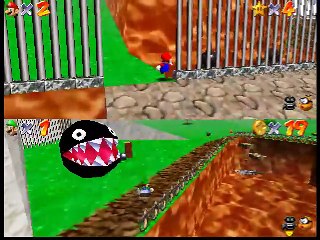 Super Mario 64 Splitscreen Multiplayer online multiplayer - n64
