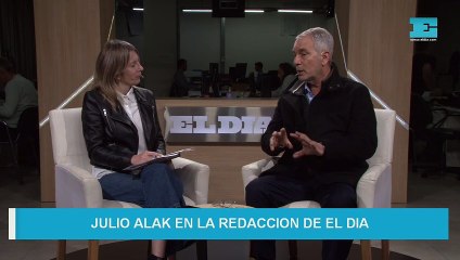 Julio Alak en la Redacción de EL DIA