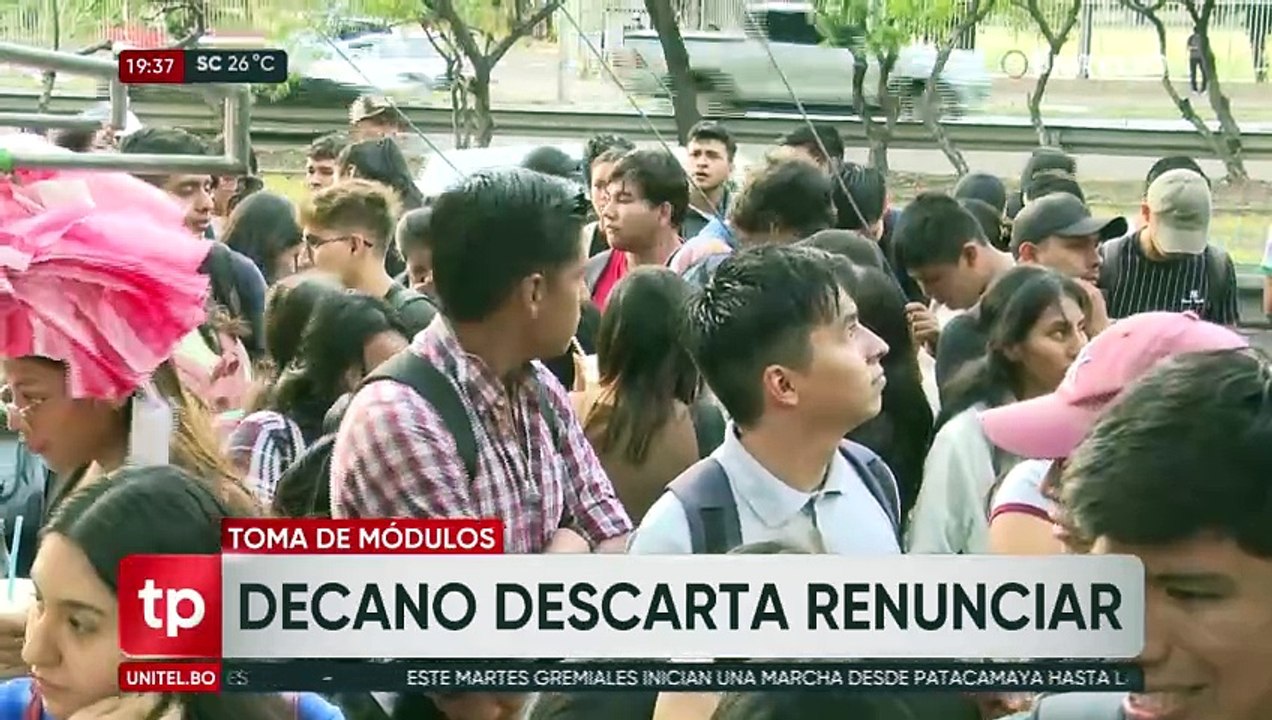 Decano de la Uagrm descarta renunciar tras toma de módulos