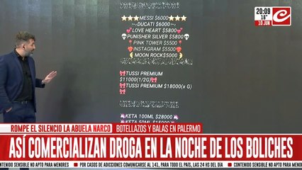 Así comercializan droga en la noche de los boliches