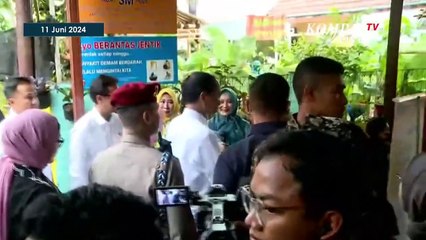 Momen Iriana Dampingi Presiden Jokowi ke Posyandu Wijaya Kusuma di Bogor
