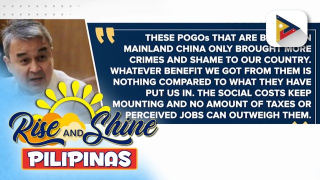 Mga mambabatas, gustong ipadeklarang banta sa pambansang seguridad ang POGO