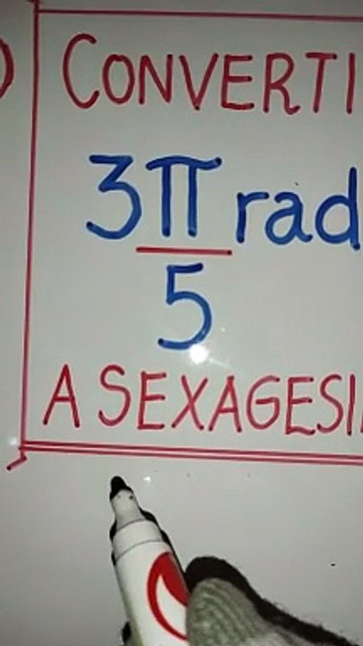 Conversión de Radianes a Sexagesimales/Ejercicio elemental 1